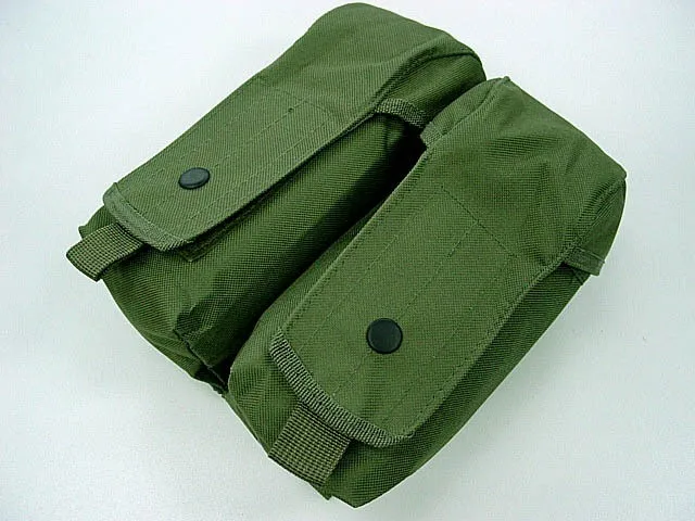 Горячая Военный камуфляж тактический Molle Чехол Двойной AK подсумок Охотничьи аксессуары стрельба Molle сумка