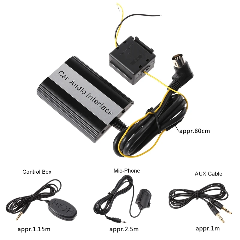 

OOTDTY Handsfree Car Bluetooth Kits MP3 AUX Adapter Interface For Volvo HU-series C70 S40/60/80 V40 V70 XC70