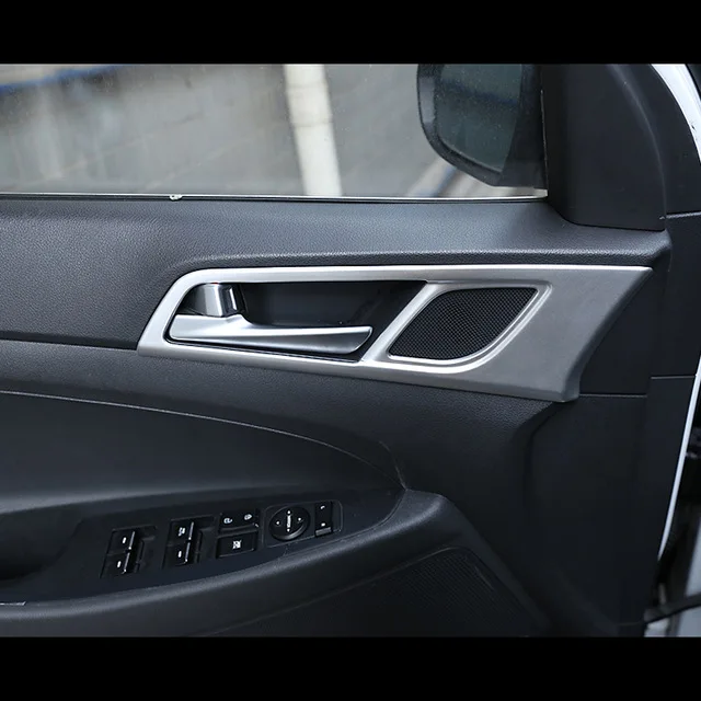 ABS Матовый для LHD аксессуары Hyundai Tucson 2015 2016 украшение интерьера автомобиля дверь
