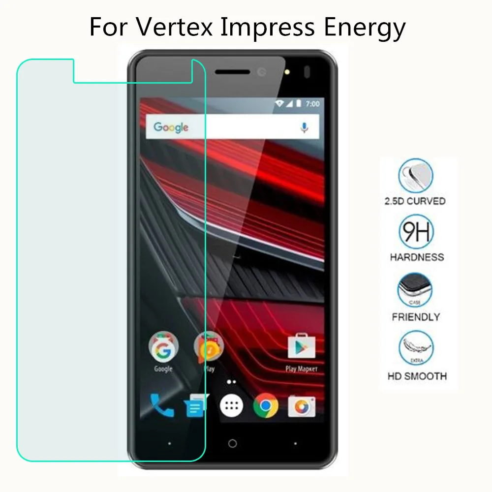 Новое защитное стекло для телефона Vertex Impress Energy закаленное смартфона Передняя