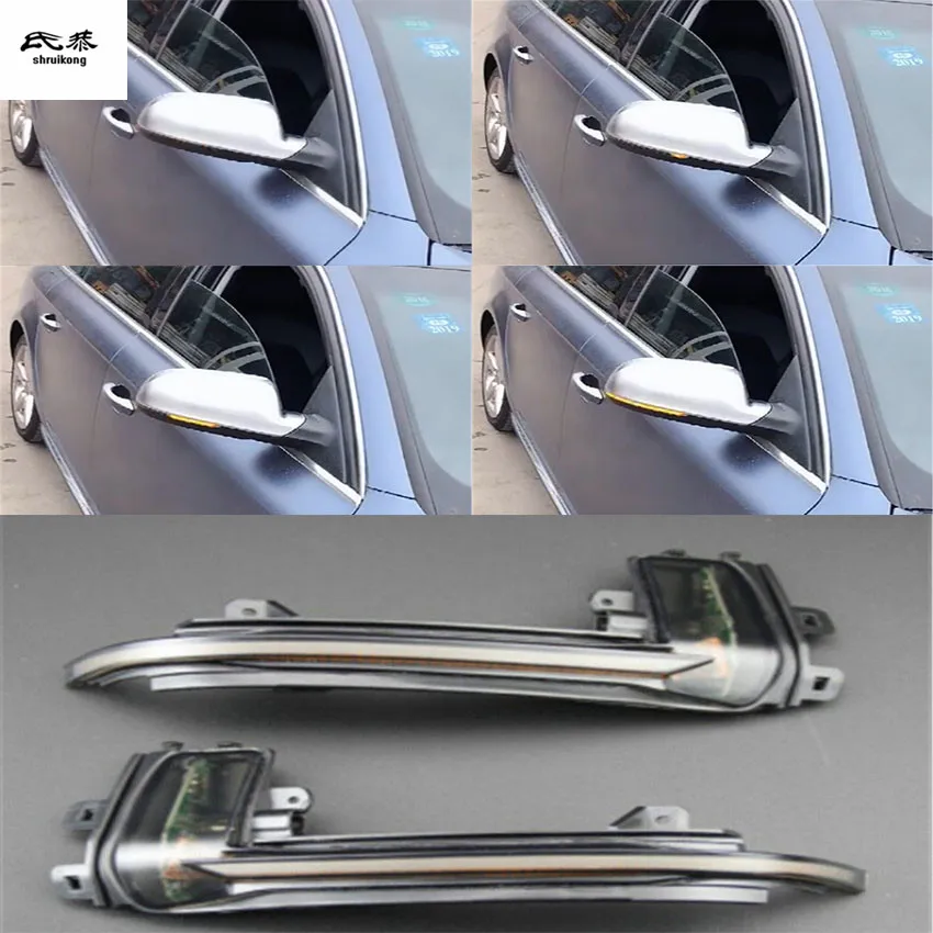 2 шт./лот Динамический указатель поворота для проточной воды в зеркале заднего