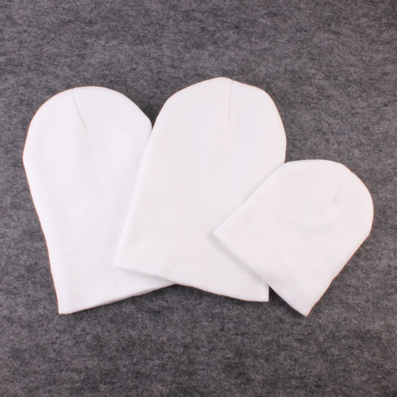 3 шт./лот головной убор для родителей и детей вязаная шапка шапочка семейный