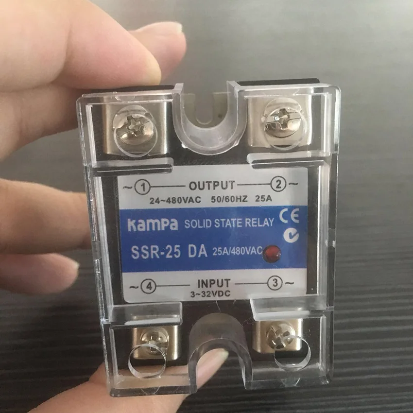 Реле постоянного тока в переменный ток 25A SSD (SSR 25DA) /твердотельное реле Однофазное