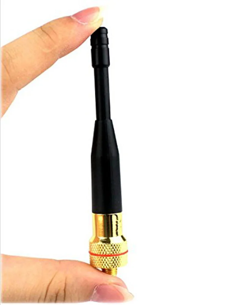 SMA-F SMA Женская UHF однодиапазонная радиоантенна для Kenwood Linton PUXING BAOFENG UV5R 777S 888S портативная рация Золотой/серебристый