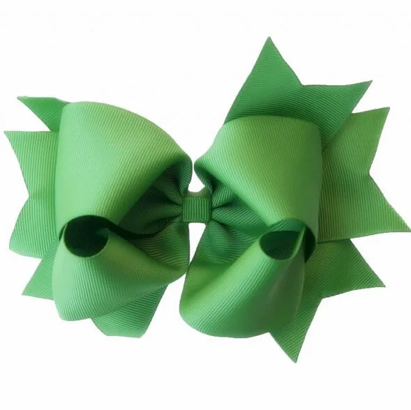 

Free Shipping 120pcs 6" Green Twisted Boutique Bow