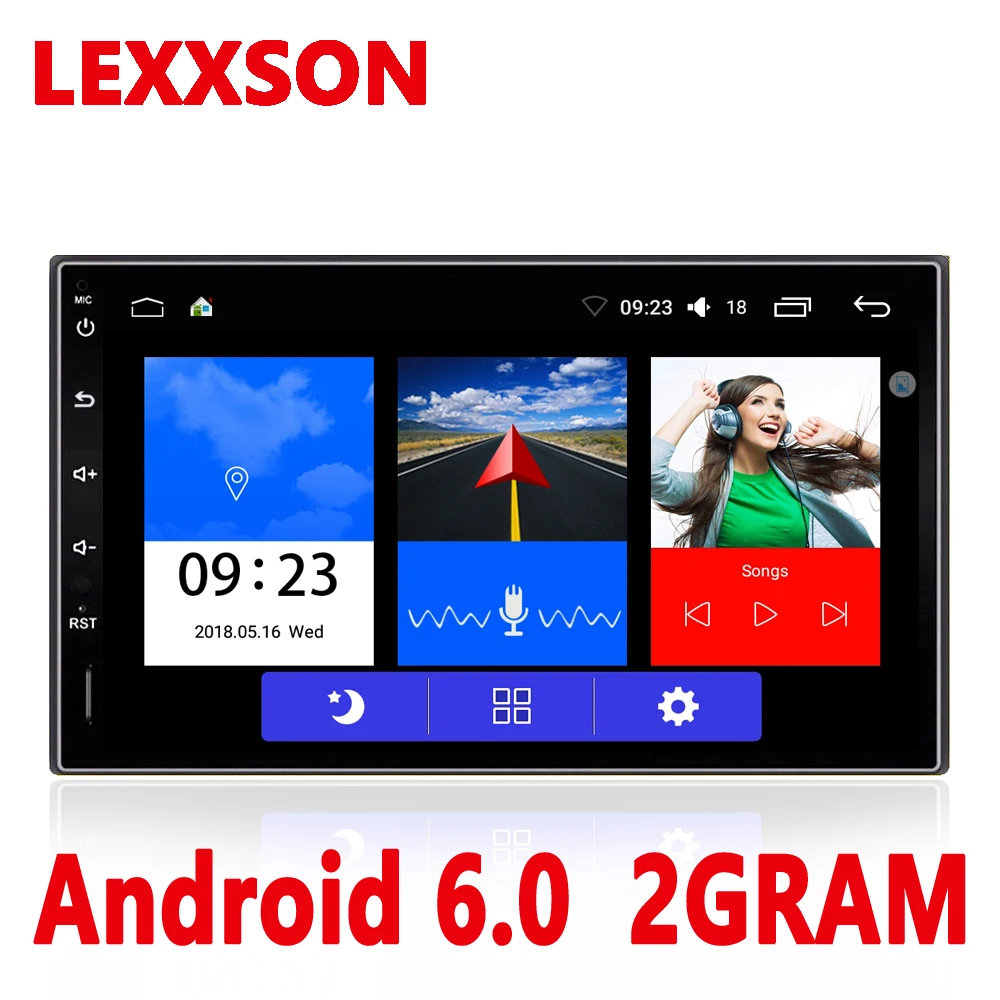 Ритм 2 din dvd плеер автомобиля android 6 0 Автомобильный Радио авто стерео