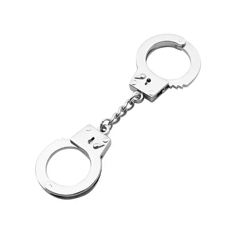 Metal Novelty Double Lock Handcuffs Keychain Key Rings Fashion Jewelry | Украшения и аксессуары