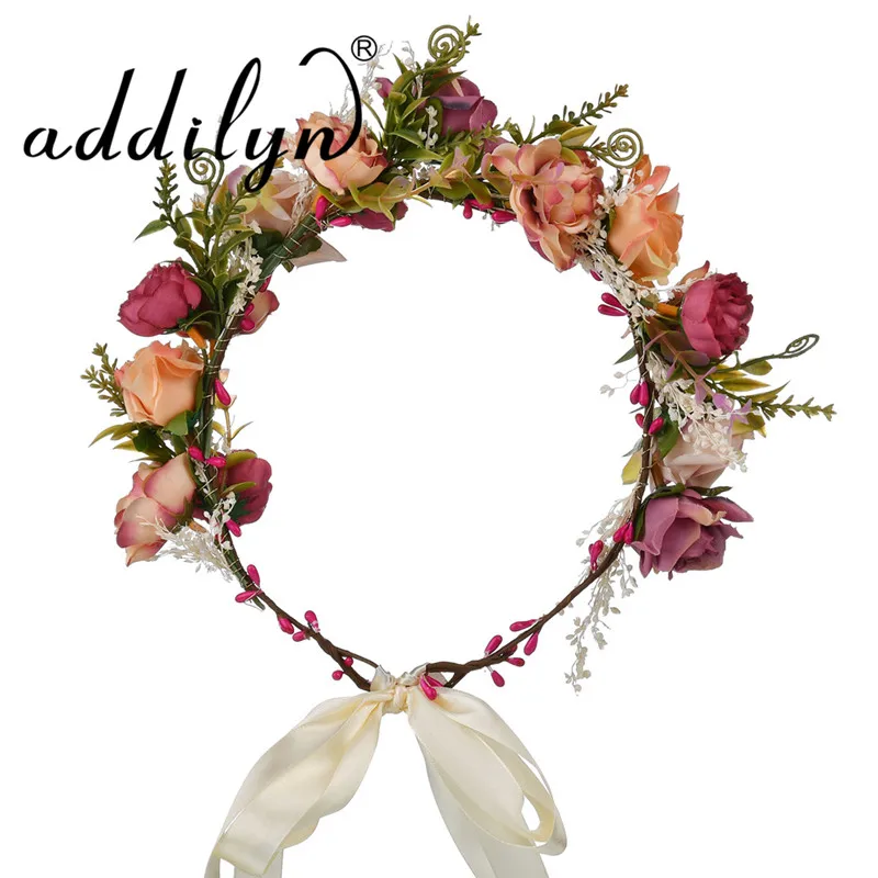 Addilyn девушка ткань цветок аксессуар для волос декоративный Пасхальный ободок