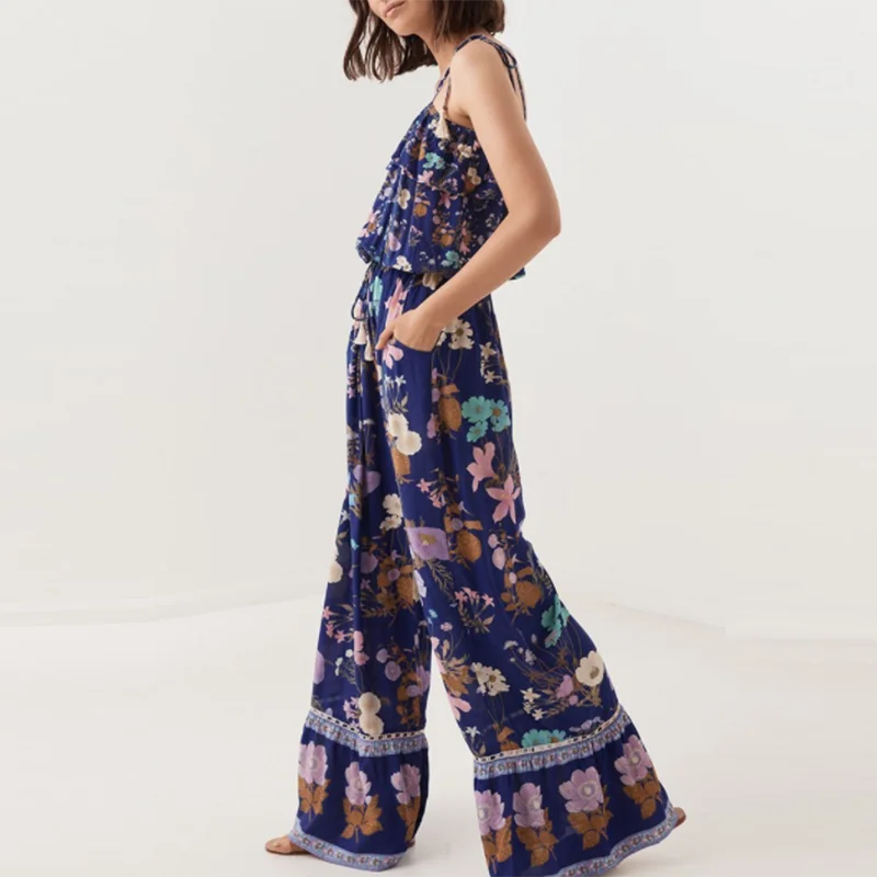 Heydress женские летние комбинезоны без рукавов богемные с винтажным цветочным