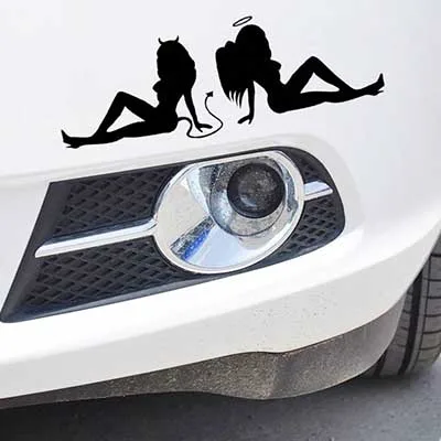 

Angels and Demons car sticker on car styling laptop sticker decal motorcycle skateboard doodle stickers for car accessories