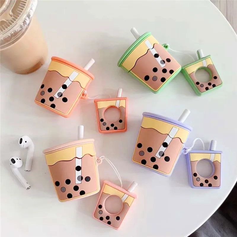 Чехол для AirPods чехол 3D мультяшных наушников Apple Airpods 2 забавные аксессуары