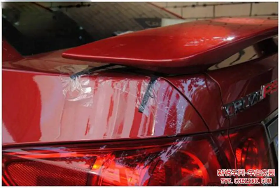 Использование для chevrolet спойлер cruze 2009- cruze спойлер для губ высокое качество абс материал автомобиля заднего крыла праймер цвет заднего спойлера