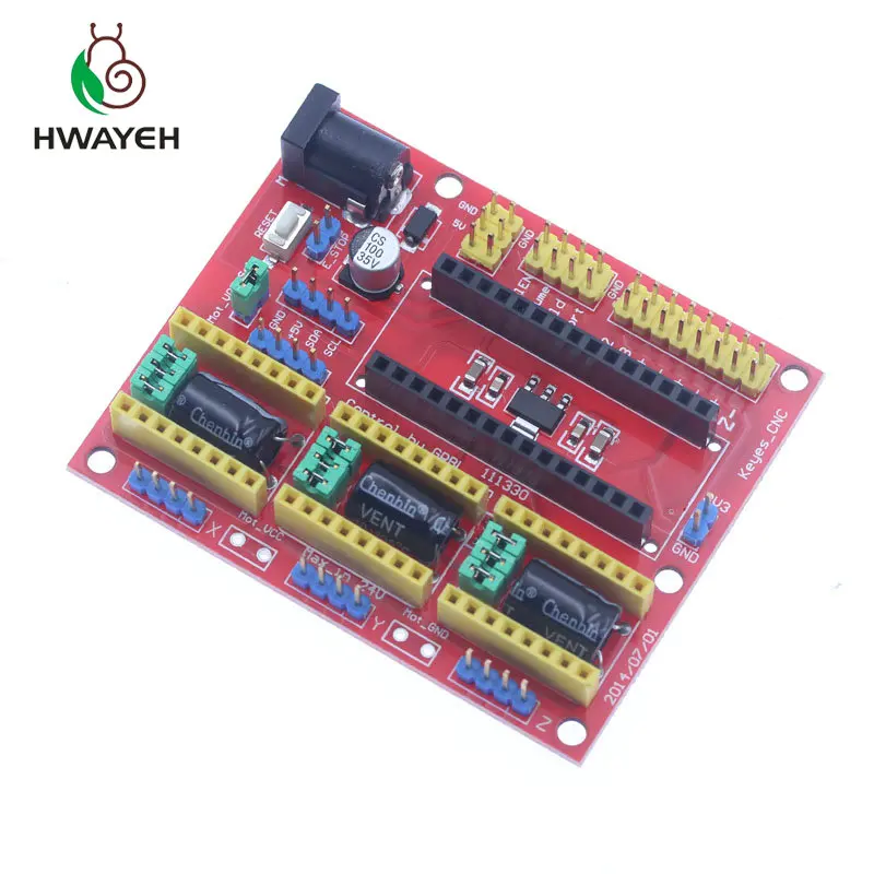 V4 гравер Щит 3D принтер ЧПУ для arduino v4/ЧПУ щит V3 A4988 DRV8825 arduino|Контроллер двигателя| |