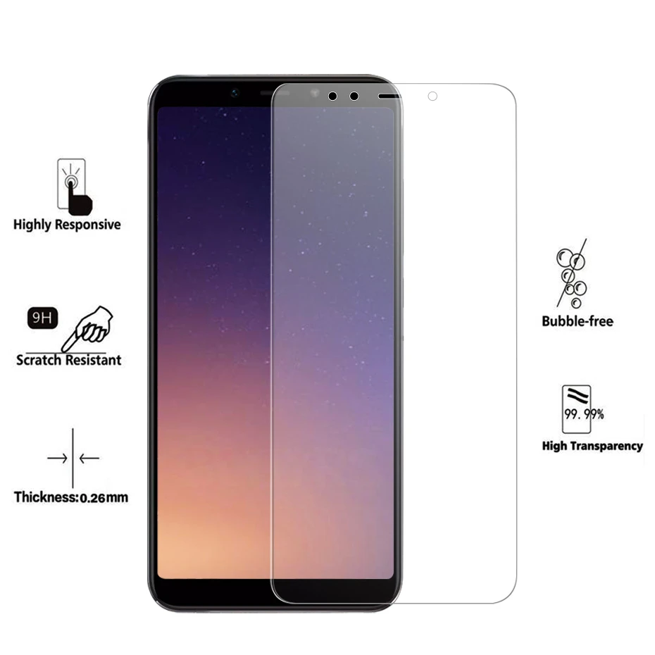 3 шт./лот, Защитное стекло для экрана Xiaomi Mi A2 Lite A2, закаленное стекло для Xiaomi Mi A2 Lite A2, Защитное стекло для телефона