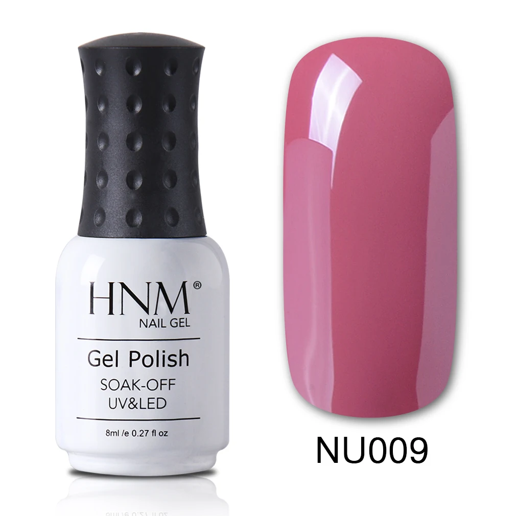 HNM лак для ногтей 8 мл телесного цвета УФ Гель-лак штамп Vernis a Ongle дизайн ногтей Nagellak Эмаль Краска Гель-лак Гибридный лак - Цвет: NU009