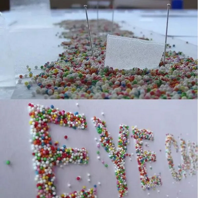 2-4 мм/5-10 мм пенополистирол наполнитель пенопластовые шарики бутылка DIY ремесло пузырьковый шар подарок Рождество украшение для дома