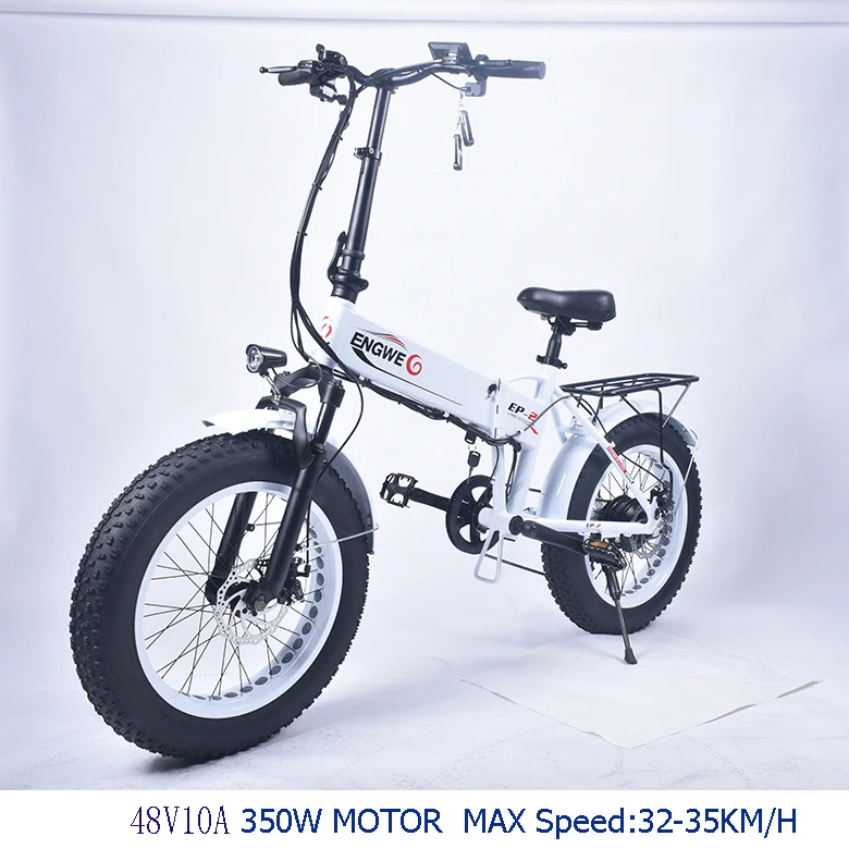 Электрический велосипед 48V10A литиевая батарея 2" 4,0 fat Tire Снежный электровелосипед алюминиевый складной 350 Вт Мощный электрический велосипед Горный электровелосипед