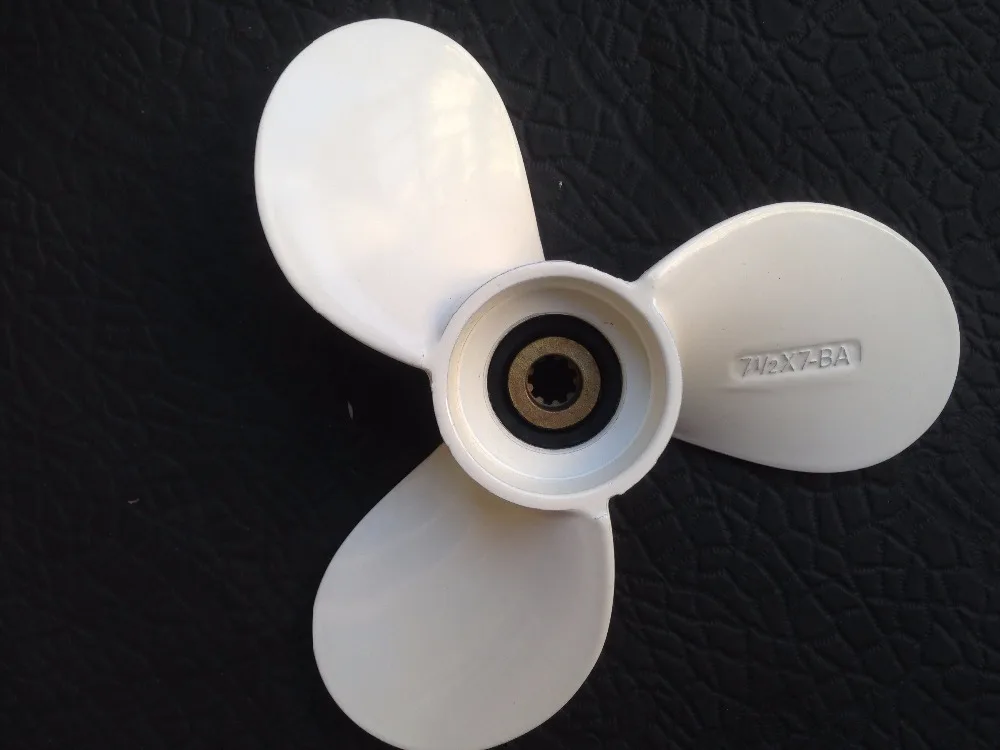 

Free shipping 7 1/2x7 HIDEA aluminum propellers hidea propellers 4HP-6HP HIDEA 9 tooth spine HIDEA propeller marine propeller