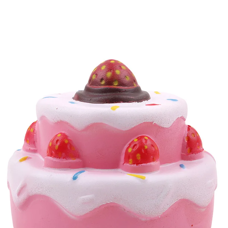 Сладкая сжимаемая Jumbo клубника торт Ароматизированная супер медленно