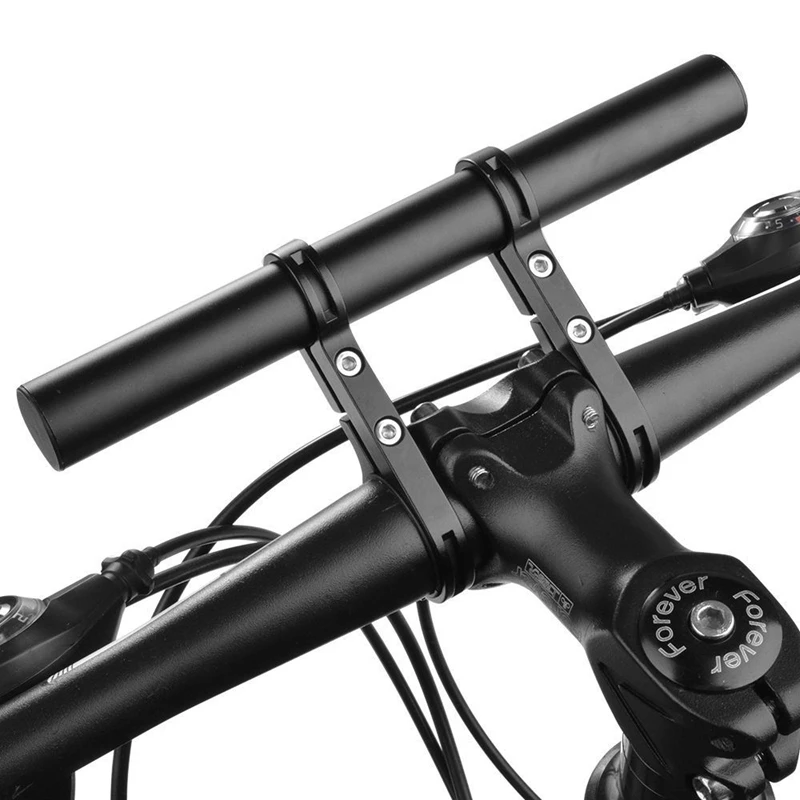 bicycle handlebar extender bracket extended rack for road mtb bike computer headlight flash light phone holder bike accessories free global shipping