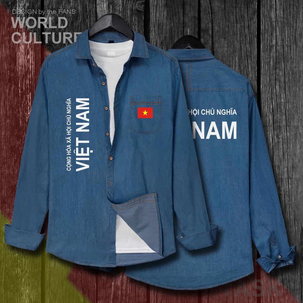 Вьетнамский вьетнамский Вьетнам VNM VN мужская одежда с национальным флагом