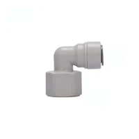 12 npt female thread 38 od tube ro water quick connector elbow tight junction double sealing pe pipe fitting