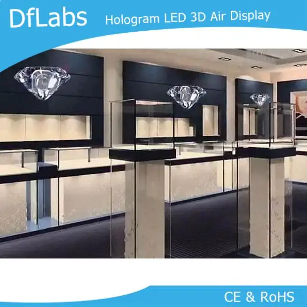 DfLabs 3D Голограмма рекламный дисплей светодиодный вентилятор голографическое изображение