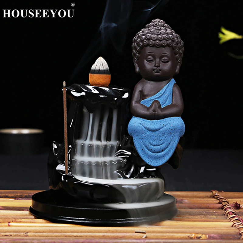 Houseyou водопад благовония горелка с Буддой держатель ладана ароматерапия аромат