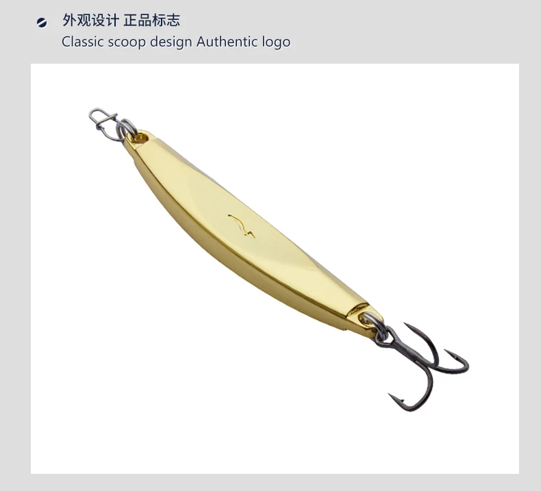 YAPADA Jigging 505 lightning 20 г/25 г владелец тройной крючок 75-85 мм перо Многоцветный Металлический цинковый сплав ложка рыболовные приманки