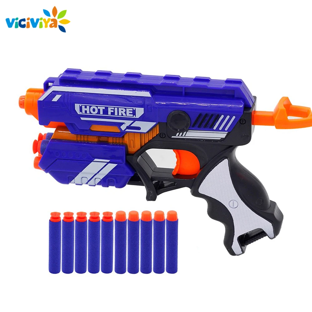 Игрушечный пистолет для NERF, мягкий пулевидный пистолет Rival, элитная Серия, уличная забавная и спортивная игрушка, подарок для детей, мальчиков+ 10 пуль EVA Good Packagaing