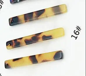 16 10pcs 10 шт./партия Разноцветные прямоугольные Уксусные кислотная тарелка Подвески 5x35 мм длина женский орнамент Подвески раскопки DIY серьги ювелирные изделия - Окраска металла: 16 10pcs