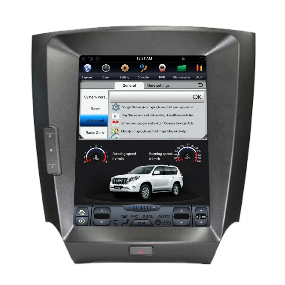 12 1 дюймовая Автомобильная магнитола Tesla Style Android 6 0 головное устройство для Lexus IS