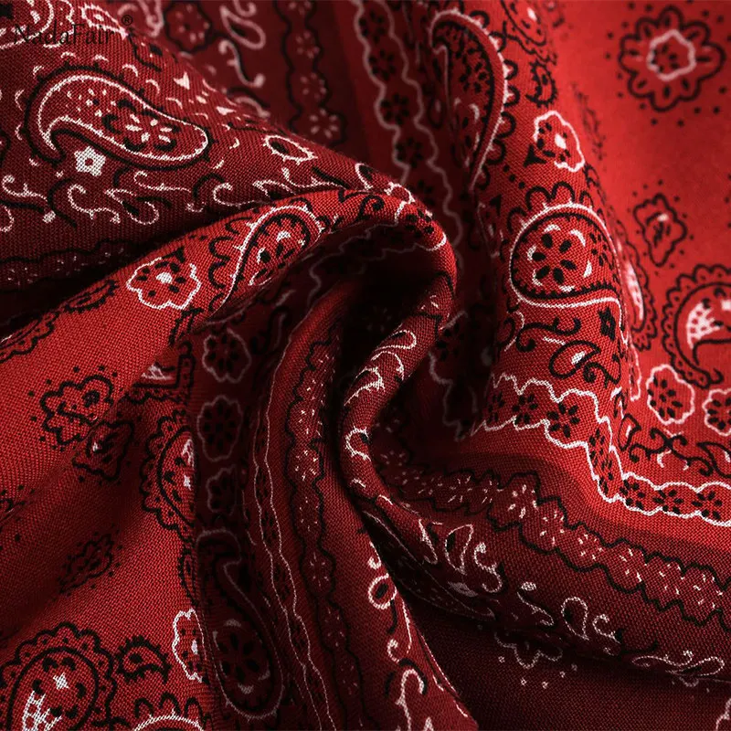 FSDA богемная Женская длинная юбка с разрезом сбоку и принтом на шнуровке бантом