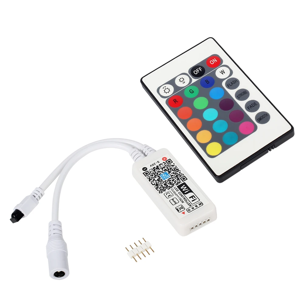 DC12V LED WIFI RGBW контроллер с 24 клавишным пультом дистанционного управления IOS/Android