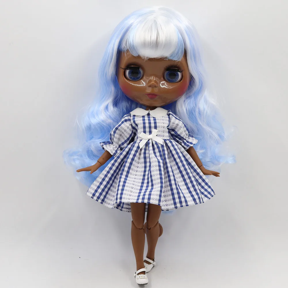 Кукла Blyth ICY DBS 1/6 bjd индивидуальное лицо с фиолетовыми смешанными синими волосами