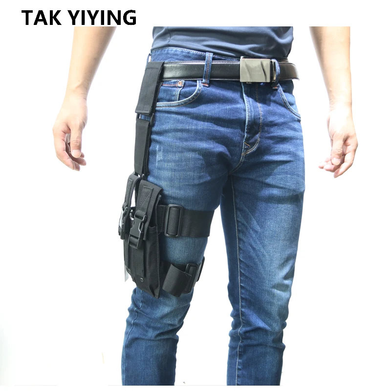 TAK YIYING тактический страйкбол Quick Release MP5 Drop Leg тройной маг Чехол держатель MOLLE Mag Чехол картридж Клип Чехол черный