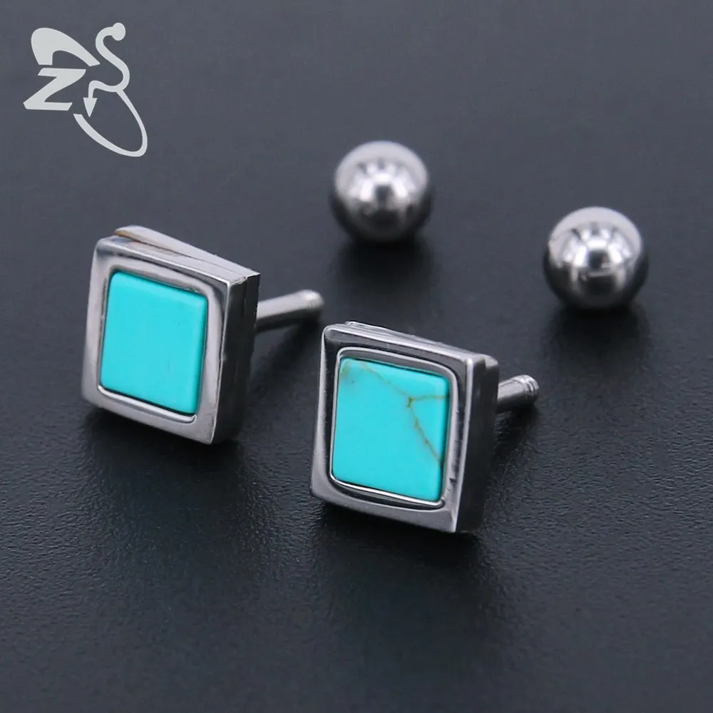 Серьги гвоздики из нержавеющей стали гипоаллергенный пирсинг|stud earrings|ear stud
