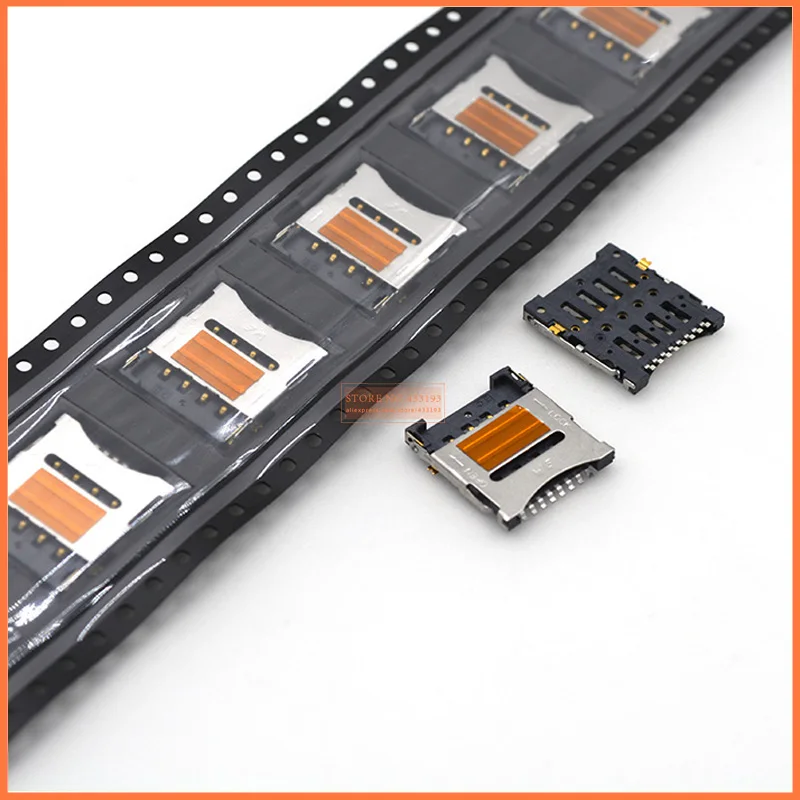 Micro SIM 8pin флип-Разъем для карты Разъем Слот держатель лоток считыватель сменный HUAWEI Lenovo ZTE Gionee Coolpad xiaomi redmi