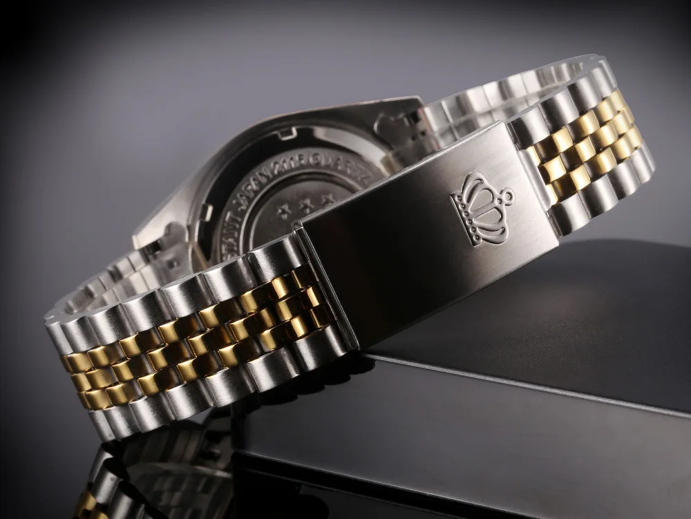 Оригинальные высококачественные кварцевые модные мужские часы из стали деловые