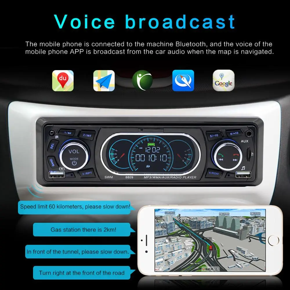 

SWM Car Audio MP3 Player Autoradio Araba Teypleri Car Radio With Lcd Display Remote Control Handsfree Bluetooth Car Stereo Radio