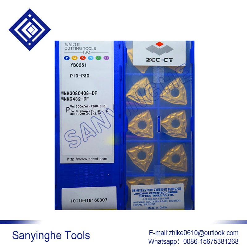 

10pcs/lots WNMG080408-DF YBC251 cnc carbide turning inserts