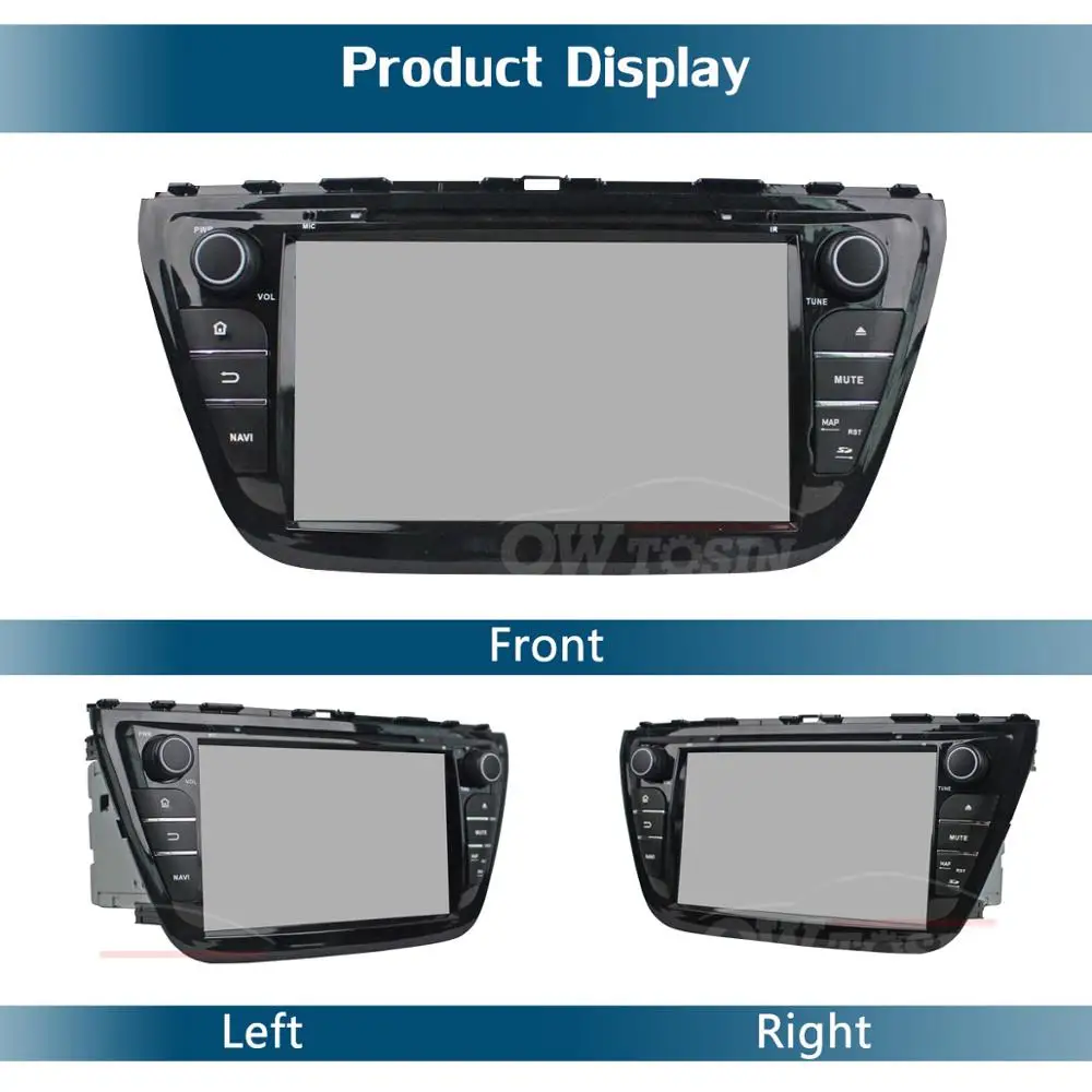 Автомагнитола 8 &quotIPS ядер 4 Гб ОЗУ + 64 ПЗУ Android 9 0 GPS Navi для Suzuki SX4 2014 2015 CarPlay Parrot BT