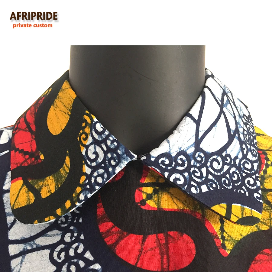 Осеннее элегантное вечернее платье для женщин AFRIPRIDE, индивидуальное вечернее платье в пол с коротким рукавом в африканском стиле A722567