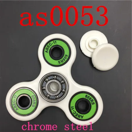 1 pc Gcr15 Green 1 шт., белая рамка, Спиннер-Спиннер, пластик ABS, три-Спиннер для детей, взрослых, кончик пальца, спиральные игрушки с гироскопом, тревога, снятие стресса, EDC подарок - Цвет: 1 pc Gcr15 Green