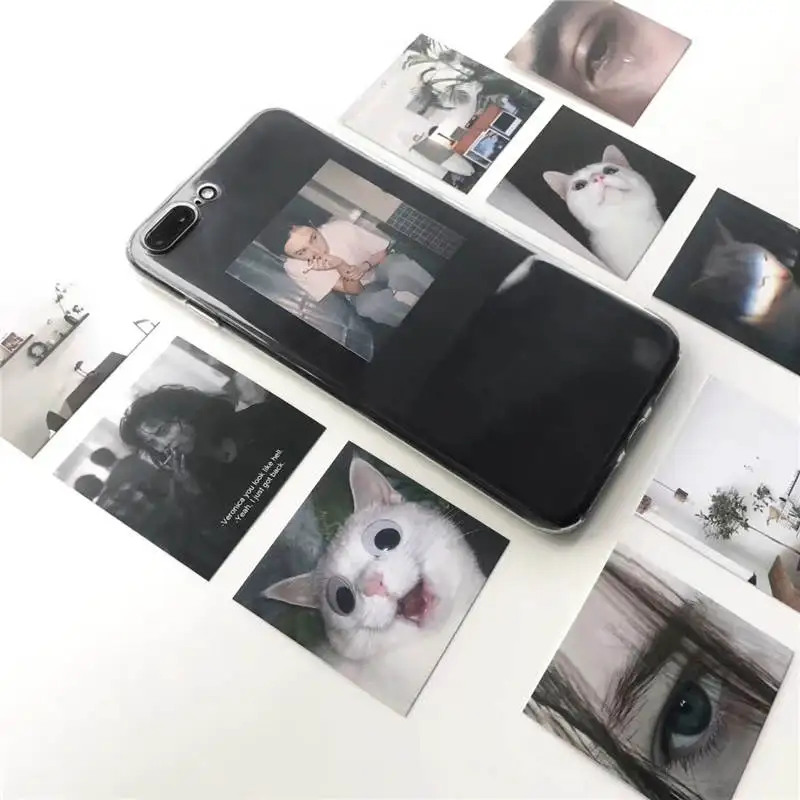 Ins маленькая карточка Diy картон для Iphone 66S 6P 78 78plus Xxs Xr Xsmax веселый анти-осенний