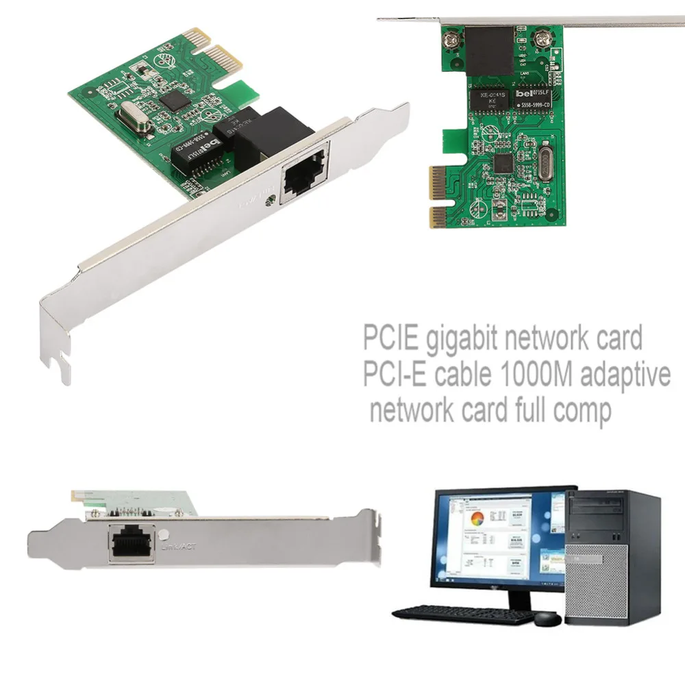 10/100/1000 Мбит/с Ethernet PCI Express PCI-E сетевой контроллер карты RJ45 сетевой адаптер конвертер 1000 Мбит/с PCI Lan Карта