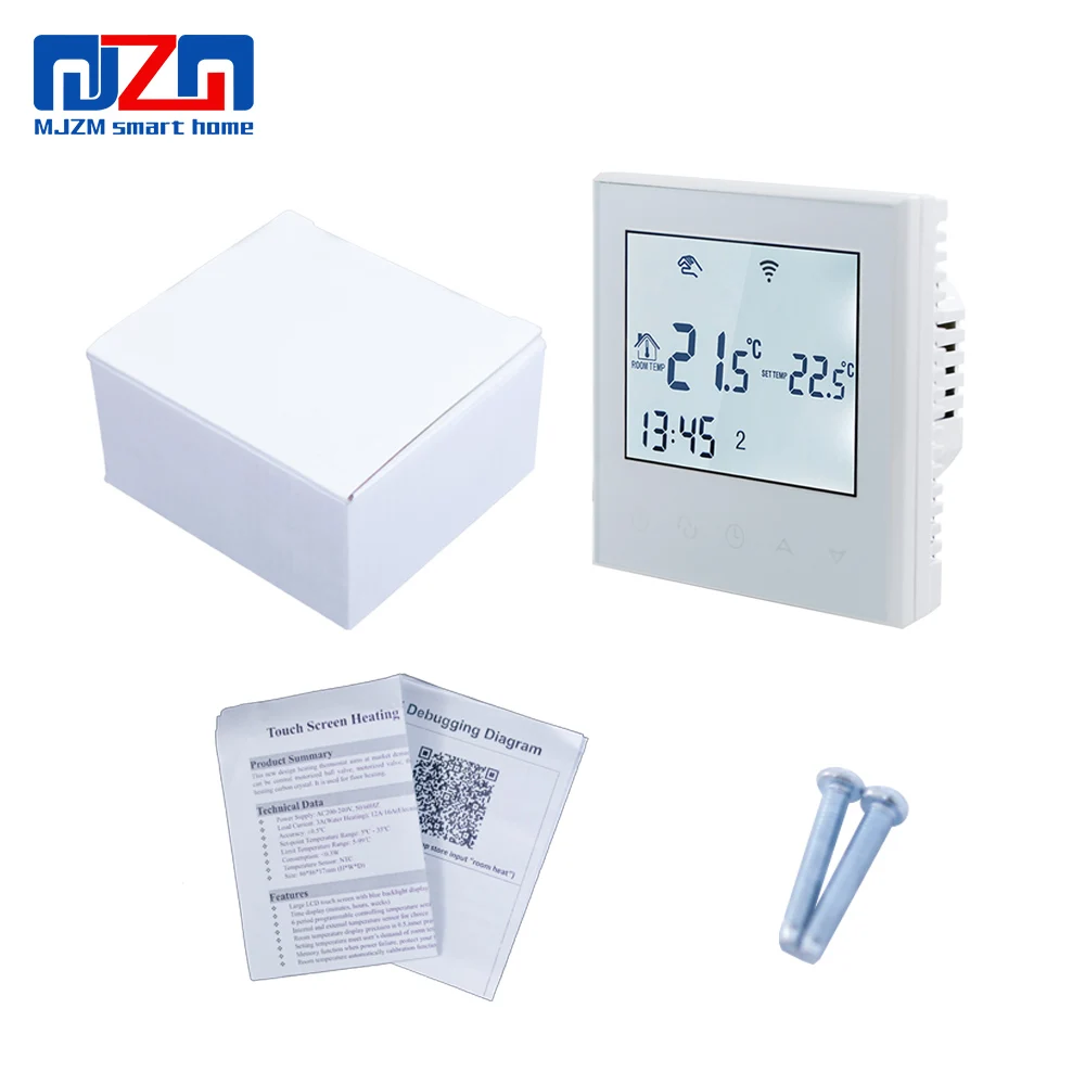 MJZM 3A03-2-WiFi Smart LCD Touch Screen Thermostat Week Programmable Underfloor Temperature Controller Water Heating | Инструменты
