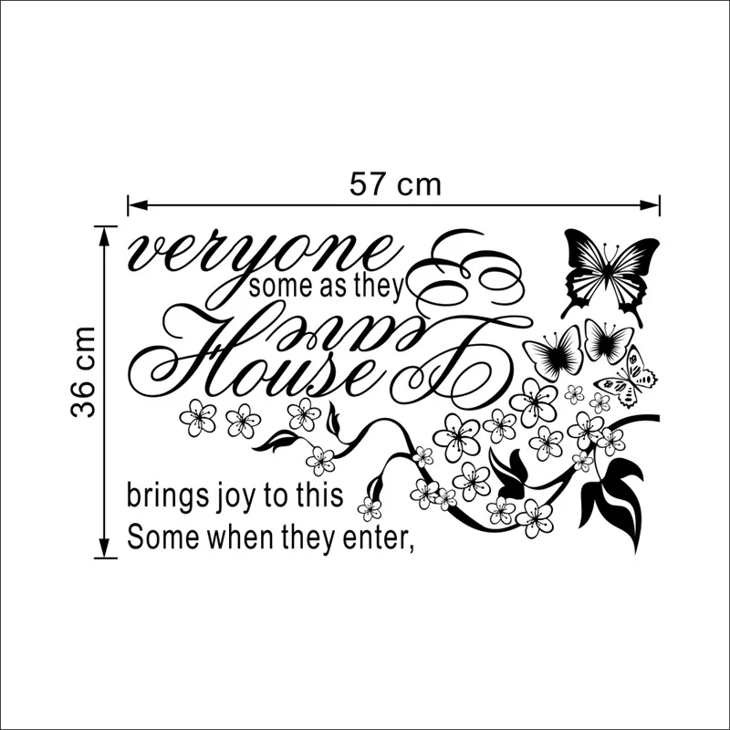 Популярная Наклейка на стену с цитатой художественные наклейки всем нравится