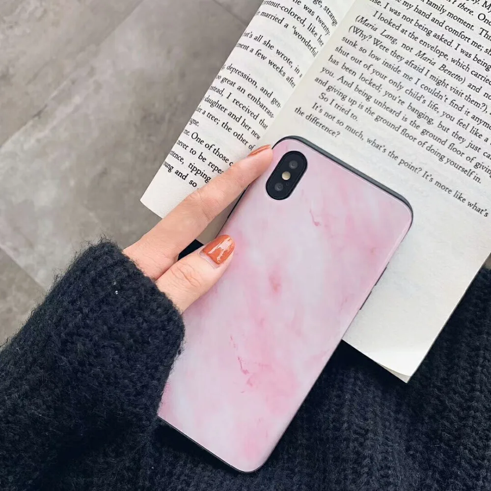Fashon Curved glass case For iphone X XS Cases Hard Cover MAX Anti-Scratch Glossy Back XR Coque |