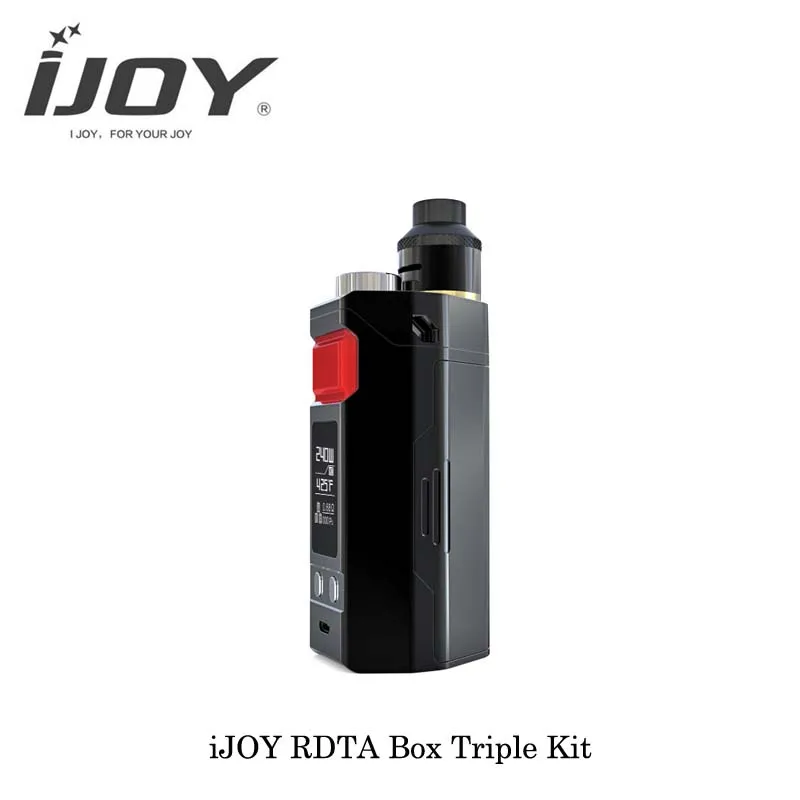 240 Вт IJOY rdta Box тройной TC Starter Kit все в одном 12 8 мл большой Vape мод cigarrillo electronico IMC 3 imc